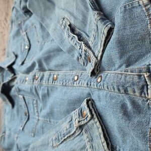 Guess Blue Denim Button Down Shirt